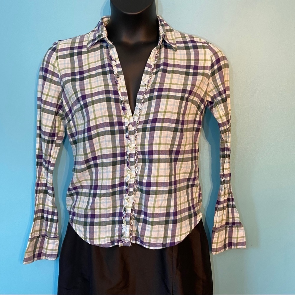 Aeropostale plaid  button up shirt in size‎ large